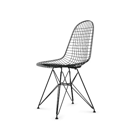Vitra Stuhl Eames Wire Chair DKR All Black