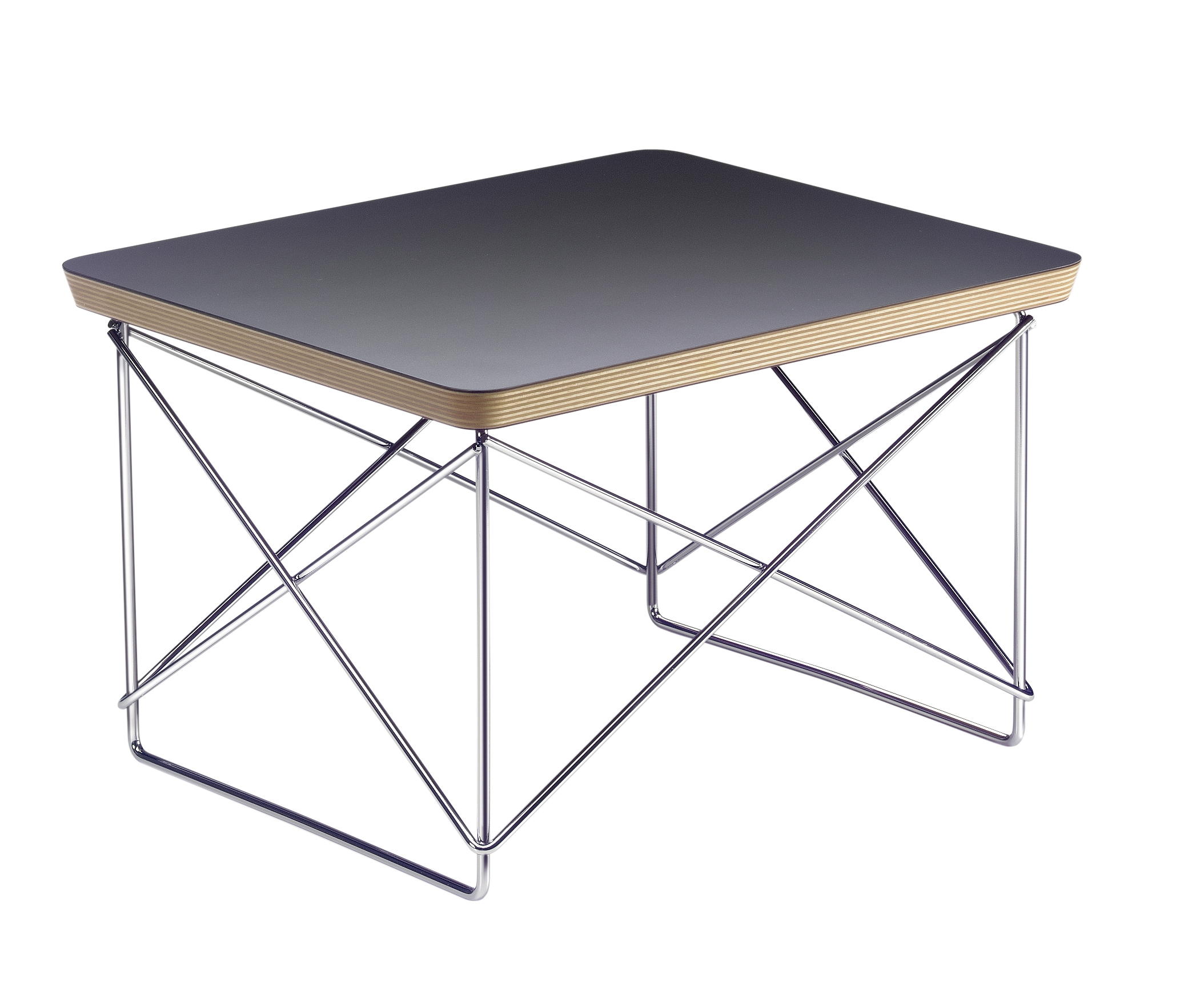 Vitra Eames occasional table LTR schwarz   chrom