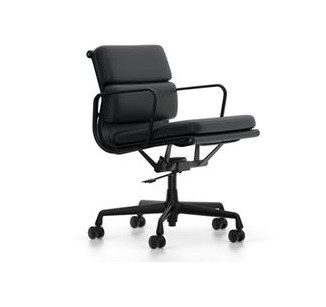 Vitra Eames Soft Pad Chair EA 217 black edition Leder Premium