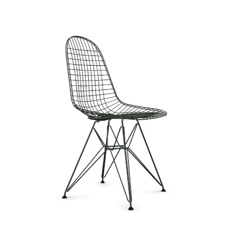 Vitra Stuhl Eames Wire Chair DKR dunkelgrün