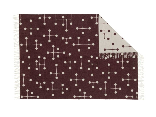 Vitra Decke Eames Dot Pattern Blanket, Special Collection, bordeaux