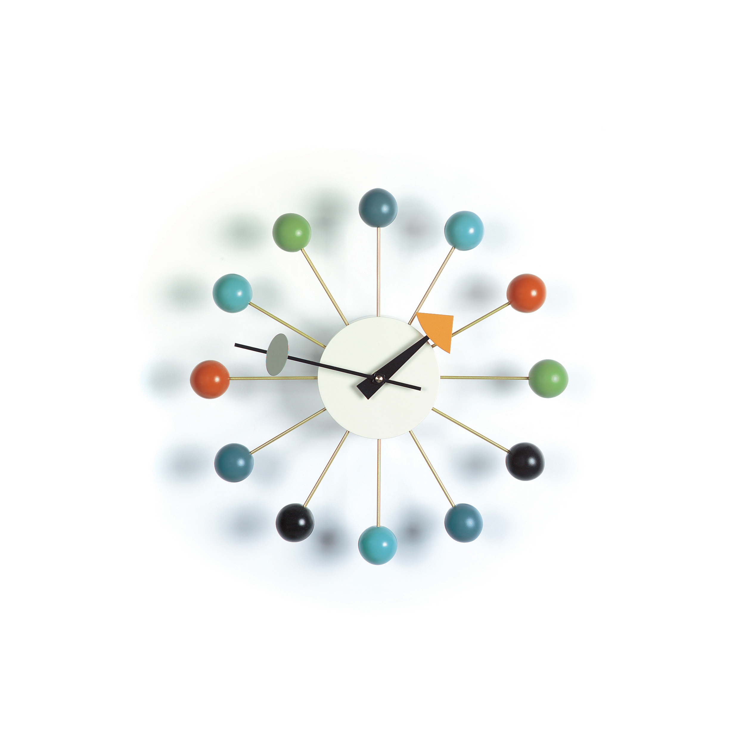 vitra Wanduhr Ball Clock mehrfarbig