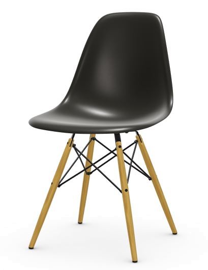 Vitra Ahorn Eames Plastic Side Chair DSW tiefschwarz Quickship