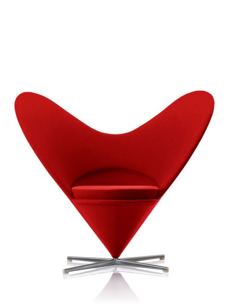 Vitra Sessel Heart Cone Chair in rot