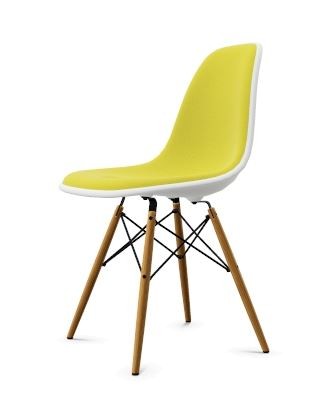 Vitra Stuhl Eames Plastic Side Chair DSW mit Vollpolster