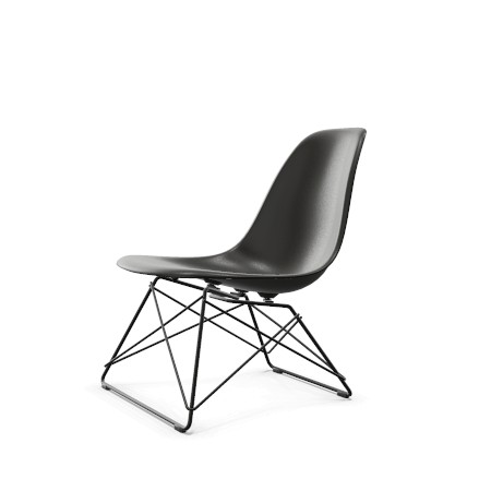 Vitra Stuhl Eames Lounge Side Chair LSR pure black